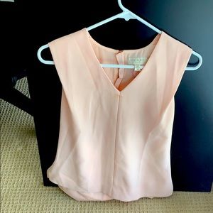 Ted baker shoulder tuck sleeveless top size 0